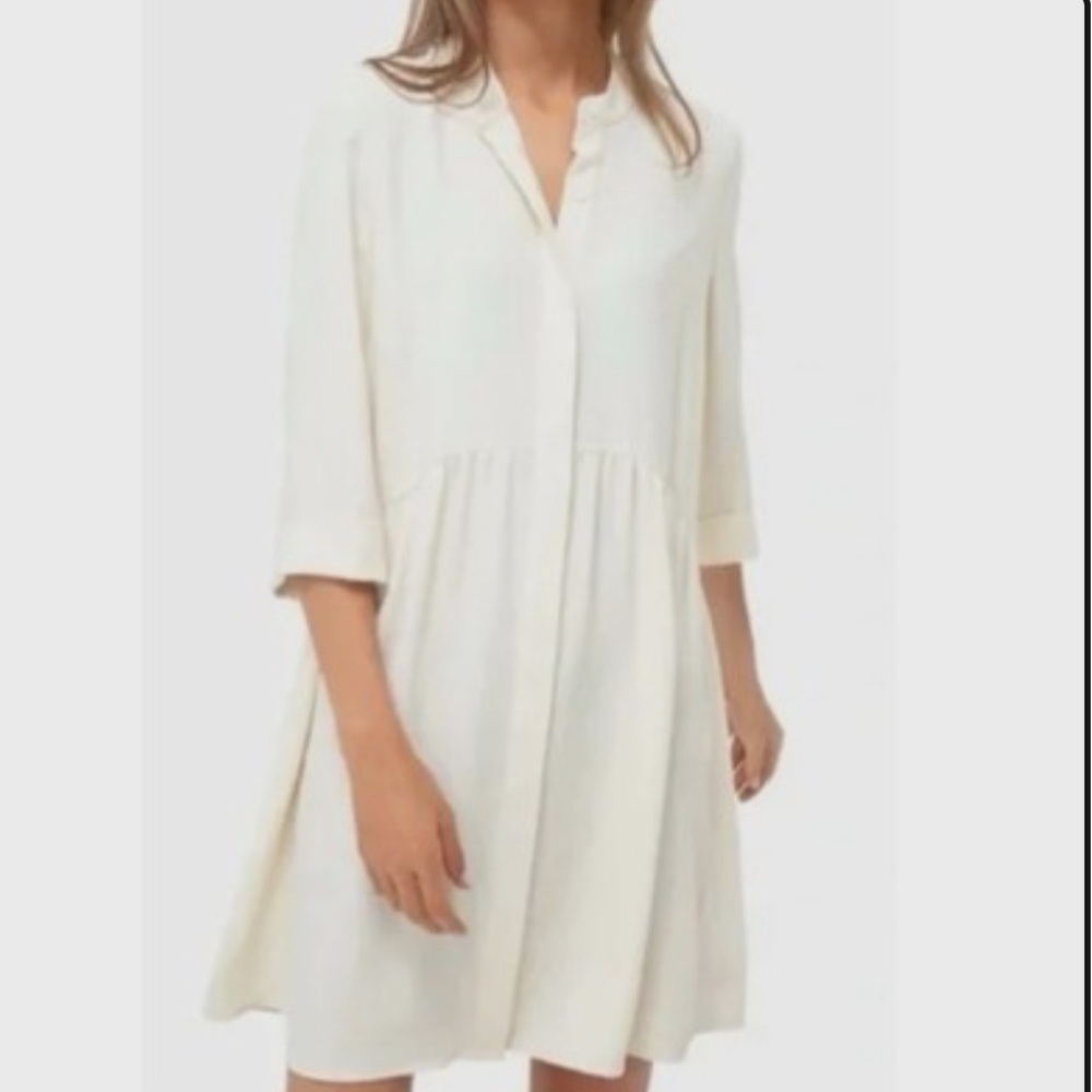 Tuckernuck Royal Ivory Cream Shirtdress